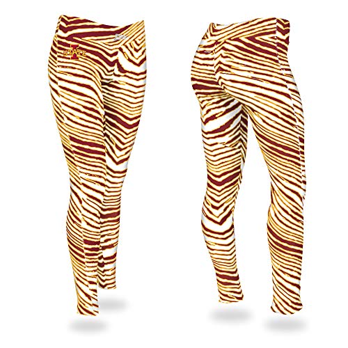 Zubaz Women's Zebra Legging, Team Color, Large
