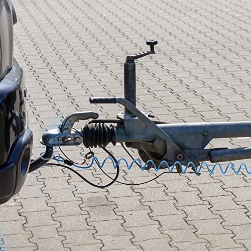 Rnigs Trailer Breakaway Switch, 6ft Breakaway Coiled Cable with Electric Brake or RV Towing Trailer(Blue)