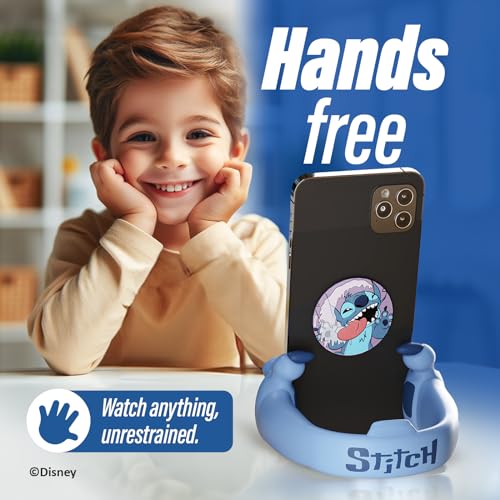 iJoy Disney Stitch Hands Phone Stand for Desk- Stitch Disney Phone Holder Stand for Home/Office/More – Lilo and Stitch Gifts for Girls, Boys, and All Fans of Lilo and Stitch Stuff