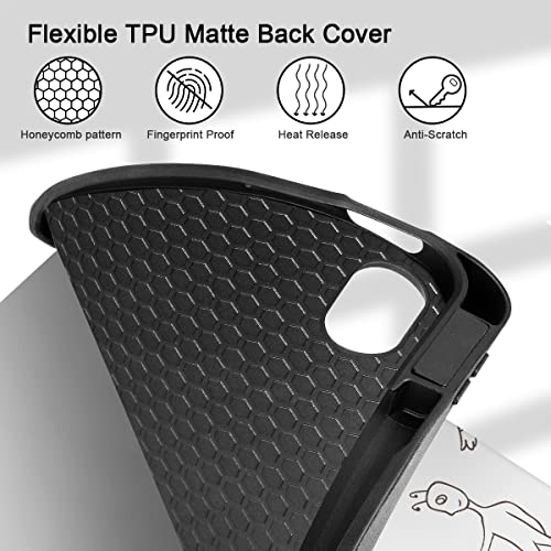 Tuiklol Case for iPad Air 6th Generation 11inch 2024 / iPad Air 10.9 inch 5th 4th Gen 2022 2020 Release with Pencil Holder, Slim Protective Auto Sleep/Wake Trifold Stand Tablet Cover,Leopard