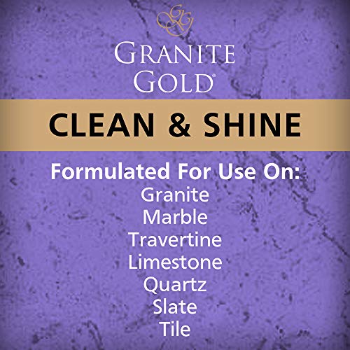 Granite Gold Clean and Shine Spray-Streak-Free Deep Cleaning & Polishing of Granite, Marble, Quartz, 24 Fl Oz (Pack of 1)