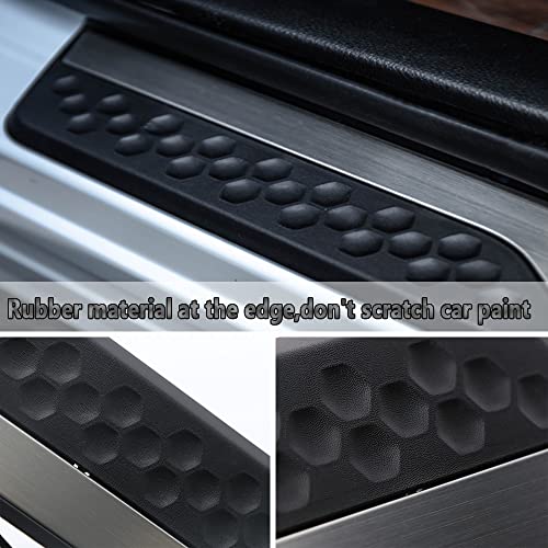 CEBAT 4Pcs LED Stainless Steel Car Door Sill Scuff Plate Guard Sills for Honda CRV 2017-2025 Automotive Door Entry Guard Protector Trim