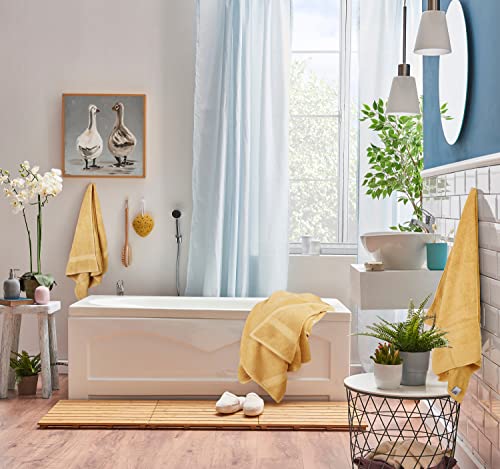 Utopia Towels 8-Piece Premium Towel Set, 2 Bath Towels, 2 Hand Towels, and 4 Wash Cloths, 600 GSM 100% Ring Spun Cotton Highly Absorbent Towels for Bathroom, Gym, Hotel, and Spa (Ivory)