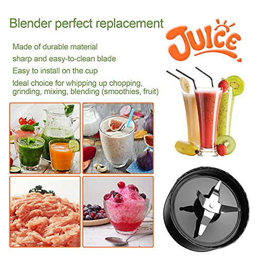 (Pack of 2) Cross Blade Blender Magic Bullet Replacement Parts Compatible with 250-watt Magic Bullet MB1101 Series Blender, Juicer and Mixer