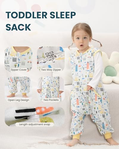 HOMEAL Baby Sleep Sack,Toddler Sleep Sacks 2t-3t Sleep Sack toddler,Toddler Sleeping Sack with Legs,Sleeveless Sleep Sack baby, Toddler Sleep Sacks Baby