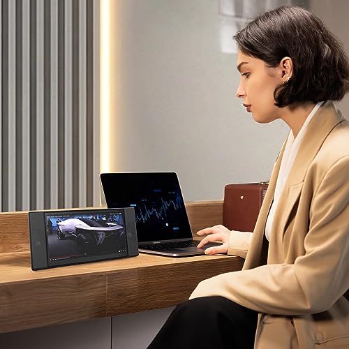 Maxfree L1 12.1" Portable Touch Screen Monitor with Dual Loudspeakers, 10-Points Touch IPS 60Hz FHD for Windows/Mac Laptop, PC, Switch, Android Phone, Xbox, PS4/5