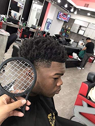 Twist It Up Comb - As Seen on Shark Tank - Alternative to Hair Sponges for Black Men's Curly Hair, Tennis Racket-Style Hair Twisting Tool (Green)