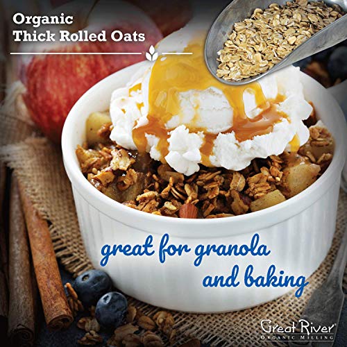 Great River Organic Milling, Oatmeal, Quick Rolled Oats, Organic, 50-Pounds (Pack of 1)