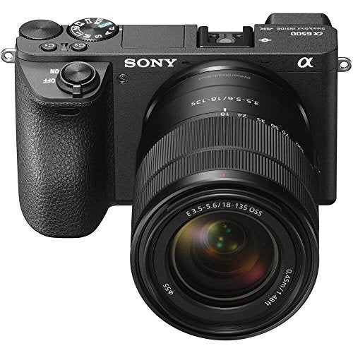 Sony a6500 Mirrorless Camera with 18-135mm Lens with LCD, 3", Black