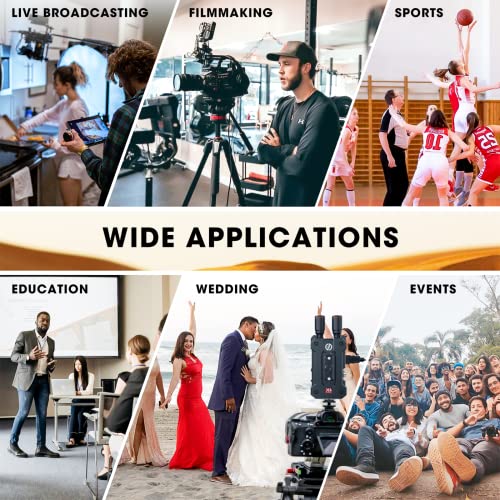 Hollyland Mars 4K Wireless Video Receiver - 5G SDI/HDMI, 450FT Range, 66ms Latency, 4 App Monitoring, 3 Scene Modes, Compatible with Mars M1 Monitor