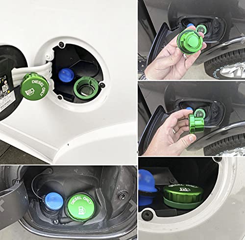 Aluminum Diesel Fuel Tank Cover for the latest 2019-2025 Dodge Ram 1500 2500 3500 only (three vertical plastic pillars at fuel filler port)