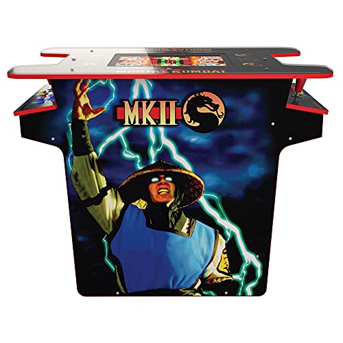 Arcade1Up Mortal Kombat Head-to-Head Arcade Machine, 2 Player Cocktail Style Cabinet for Home - 9 Classic Games