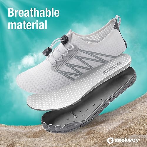 SEEKWAY Water Shoes Sports Quick-Dry Barefoot Aqua Beach Pool Lake Swim Boating Hiking Surfing Men Women Purple SP001