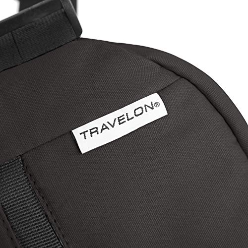 Travelon Origin-Sustainable Anti-Theft-Hip Pack Waistpack/Crossbody, Black, One Size