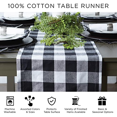 DII Woven Basics Collection 100% Cotton Knit Table Runner, 15x108, Jadeite