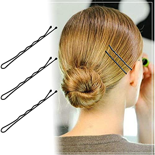 YINGFENG Jumbo Hair Pins for Women: 220pcs 2.76 Inch Large Blonde Bobby Pins, Long Gold Hair Pins with Box, Reusable Non-Slip Pins for Thick Hair