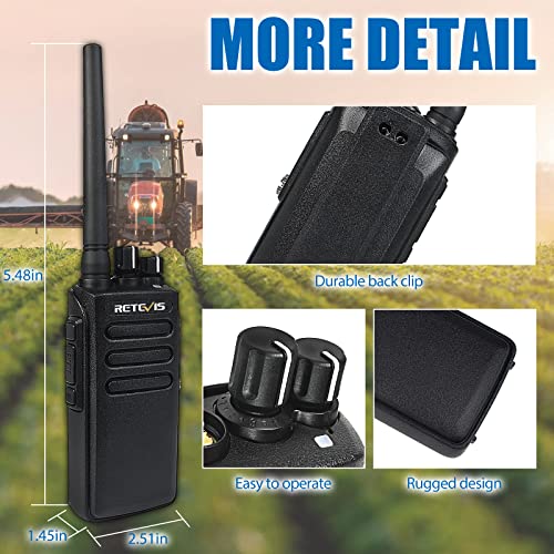 Retevis RT81V Digital Walkie Talkie,2 Meter Radio,Waterproof Two Way Radios Long Range,Dual Time Slot,Heavy Duty 2 Way Radio for Rural Area (2 Pack)