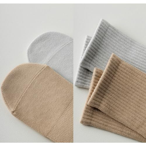 JUCHYDii Yoga Socks with Grips for Women, Non Slip Long Grip Socks for Pilates, Barre, Workouts&Hospital(3 pairs)