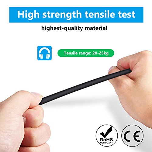 Cat7 Ethernet Cable 3ft,Cat7 3Ft 15Ft 25Ft 50Ft 100Ft 125Ft 150Ft 175Ft 200Ft 225Ft 300Ft 330Ft 400Ft Shielded Grounded UV Resistant Waterproof Buried-able Network Cord with OFC for Modem, Router