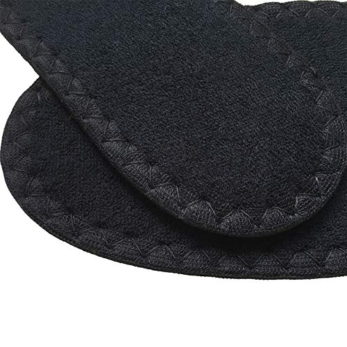 Happystep Cotton Terry Cloth Insoles, Barefoot Shoe Inserts, Sweat Absorption, Odor Control, Moisture-Wicking, Washable and Reusable, Zero Drop Shoe Insoles, 1 Pair Black and 1 Pair White (Men 11)