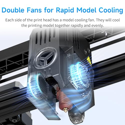 Creality Ender 3 V3 3D Printers, 600mm/s High Speed Printing Machine with Core XZ, Dual-Gear Direct Extruder, 60W 300℃ Hotend, Auto-Leveling DIY 3D Printer 8.66x8.66x9.84 inch