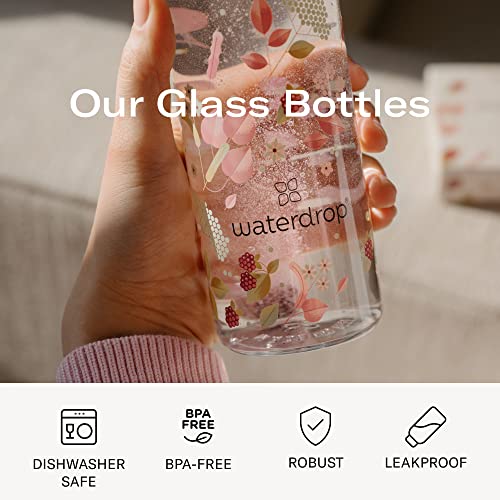 Waterdrop Water Bottle, Vacuum Insulated, Double Walled, Leakproof, Stainless Steel Water Bottles for Hydration, Thermal Water Bottle for Hot & Cold Beverages, Reusable Bottle, BPA Free, Pink, 34 Oz
