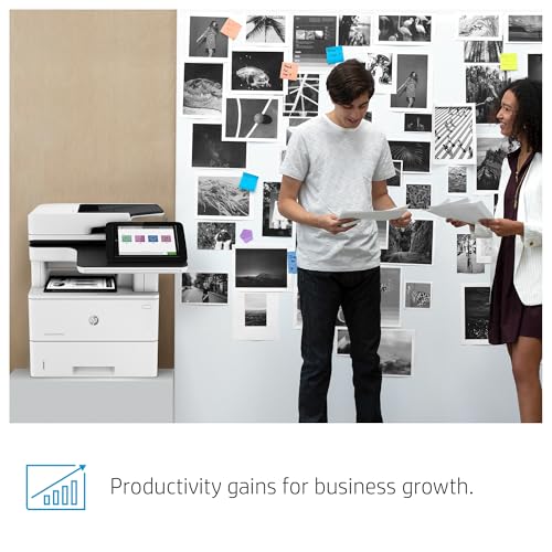 HP LaserJet Enterprise MFP M528dn Monochrome All-in-One Printer with built-in Ethernet & 2-sided printing (1PV64A), White