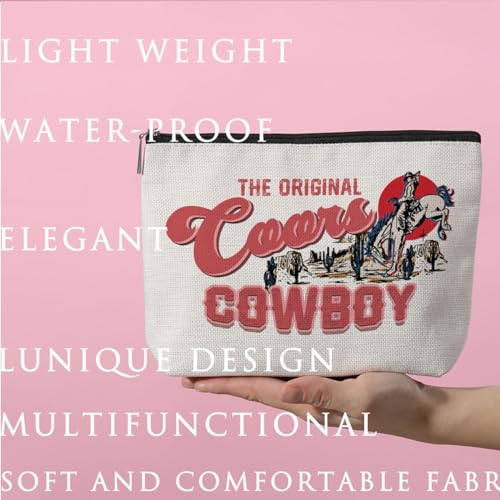 Cowboy Makeup Bag Western Gifts for Women Sister Daughter Western Stuff Country Cowgirl Stuff Makeup Pouch Cowgirl Accessories Birthday Graduation Mothers Day Cosmetic Travel Bag Western Accessories