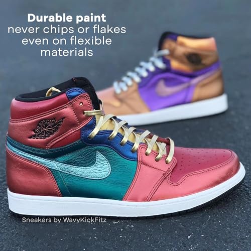 Jacquard Lumiere 2.25oz Fabric Paint Galaxy - Metallic Paint for Fabric Paper Wood Ceramic and Metal - Light-bodied Metallic Acrylic Paint - Lightfast & Vibrant Metallic Acrylic Paints