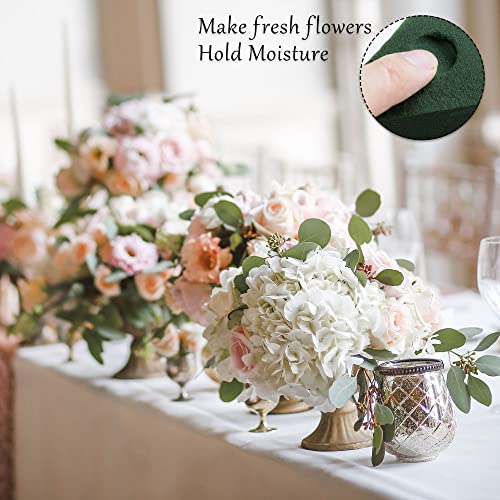 6 Packs Round Floral Foam Blocks,3'' Large Dry Floral Foam for Artificial Flowers,Flower Foam Blocks for Wedding Aisle Flowers Party Decoration