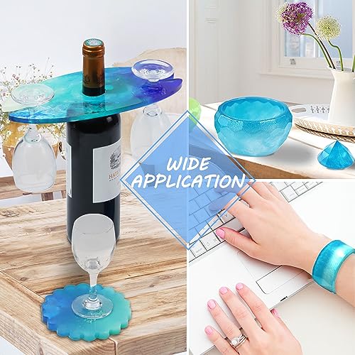 MTBJZJ Crystal Clear Epoxy Resin - Epoxy Resin Kit Scratch Resistant, Ultra Clear Finish Casting Resin and Hardener | for Resin Molds, Desktop, Craft, Jewelry Casting, DIY - 0.5 Gallon Kit