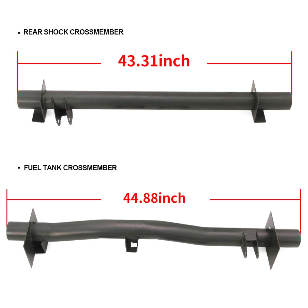 ELITEWILL Rear Fuel Tank Support Crossmember and Rear Upper Shock Mount Crossmember Fit for 1999-2006 Chevy Silverado /GMC Sierra 1500, 2500