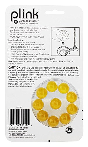 Plink Garbage Disposal Cleaner And Deodorizer PLINK DISPOSAL CLEANER