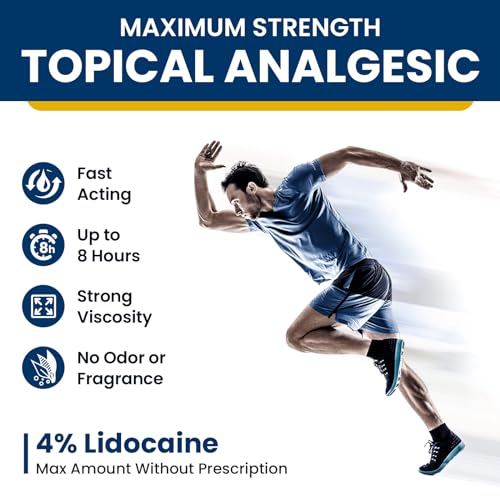 Sumifun 4% Lidocaine Pain Relief Patches - 18 Count Patches for Back, Shoulder, Muscle, Joints, Knee Pain Relief - Lower Back Pain Relief Products - Pain Patches Maximum Strength Lidocaine