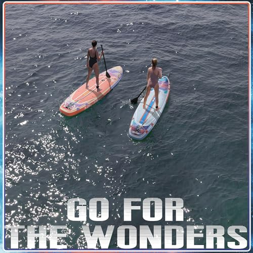 UPWELL Inflatable Stand Up Paddle Board, Premium SUP Paddle Boards for Adults, 10’8” Blow up Paddle Boards 6” Thick, Galaxy