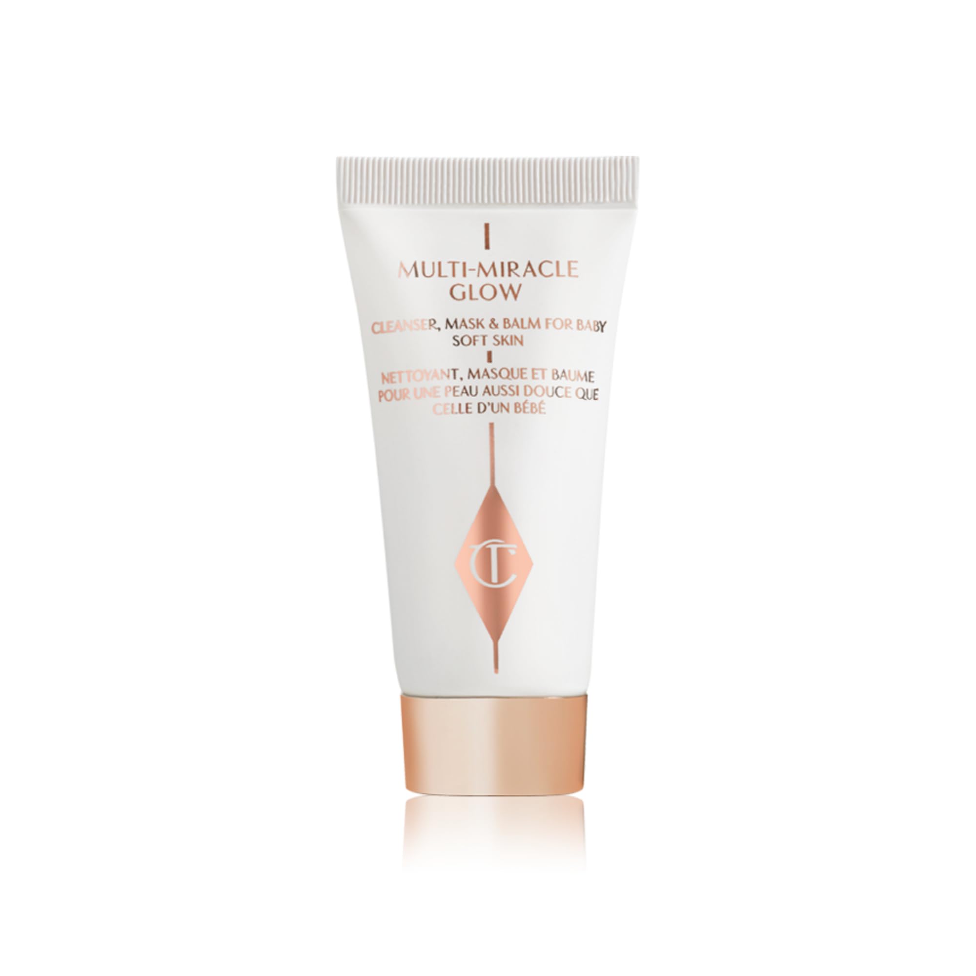 Charlotte Tilbury Multi-Miracle Glow - Cleanser, Overnight Mask & Face Balm for Baby Soft Skin - Enriched with Vitamin C, E & A to Transform Tired, Dull-Looking Skin (15ml)