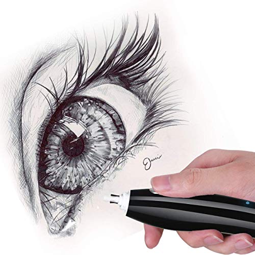 Electric Eraser for Artists, AFMAT Rechargeable Electric Eraser Kit,140 Refills for Drafting, Electric Pencil Eraser - Battery Operated for Drawing Pencils, Crafts, Arts