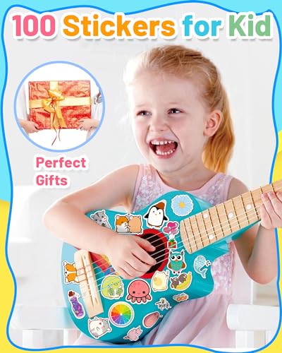 100 PCS Cute Water Bottle Stickers for Kids, Waterproof Vinyl Stickers for Laptop Scrapbook Classroom Students School Supplies Aesthetic Sticker Packs Prizes for Kids Adults Teens Girls