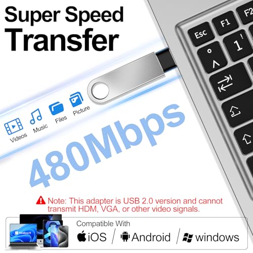 πππππ€ ππ©π π«ππππ USB to USB C Adapter,Type-C Female to A Male Car Charger OTG Converter for Apple Watch Ultra 8 9 10,iPhone 16 15 14 13 Pro Max,Samsung S24,Nintendo Switch,AirPods,iPad,Car