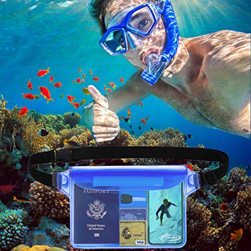 AiRunTech Waterproof Crossbody Belt Bag for Women Men,River Lake Canoe Essential Accessories Must Haves,Waterproof Pouch for Phone Passport Wallet Purse with Waist Strap