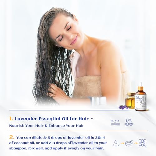 HIQILI 1 Fl Oz Lavender Essential Oil Pure, 100% Pure Natural for Diffuser, Skin - 30ml