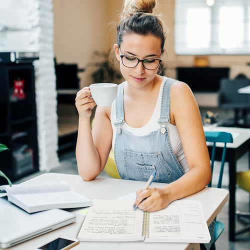 ZICOTO Beautiful Daily Planner And Notebook With Hourly Schedule - Aesthetic Spiral To do List Notepad to Easily Organize Your Tasks And Appointments - Stylish Book And School Or Office Supplies