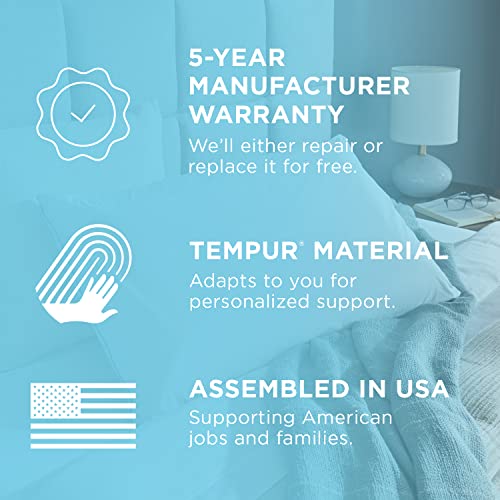 Tempur-Pedic TEMPUR-Cloud Dual Cooling Pillow, Queen, White