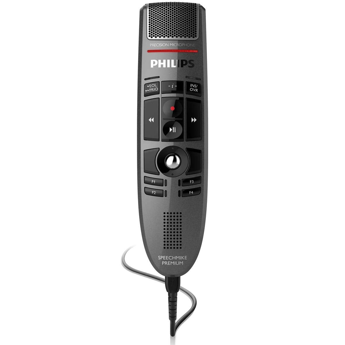Philips SpeechMike Premium Dictation USB Microphone, Push-Button