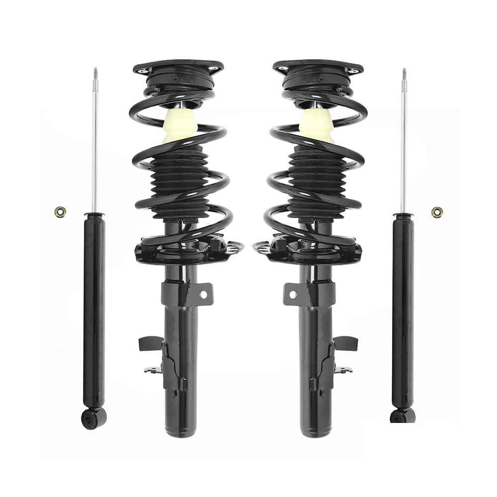 COMPLETESTRUTS - Front Complete Strut Assemblies with Coil Springs and Rear Shock Absorbers Replacement for 2013-2019 Ford Escape - Set of 4