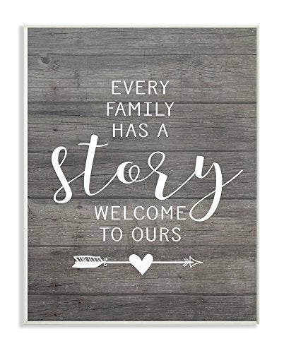 The Stupell Home Decor Collection Every Family Has A Story Framed Giclee Texturized Art, 11 x 14, Multicolor