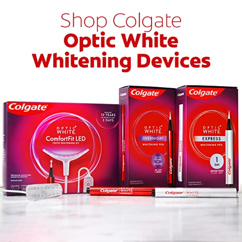 Colgate Optic White Overnight Teeth Whitening Pen, Enamel Safe and Vegan, Teeth Stain Remover to Whiten Teeth, Teeth Whitening for Sensitive Teeth, 35 Nightly Treatments Per Pen, 0.08 Oz,2 Pack