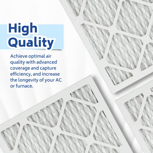 Handua 18x24x1 Air Filter MERV 13, Plated Furnace AC Air Replacement Filter, 4 Pack (Actual Size: 17.75" x 23.75" x 0.75")