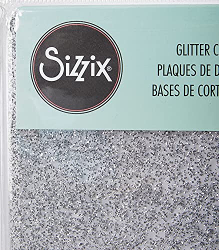 Sizzix Silver Glitter Cutting Pad Standard Clear Slr
