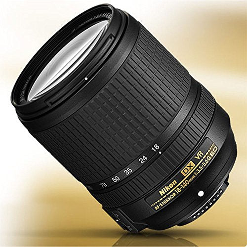 Nikon AF-S DX NIKKOR 18-140mm f/3.5-5.6G ED Vibration Reduction Zoom Lens with Auto Focus for Nikon DSLR Cameras